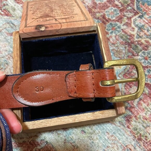 Smathers and Branson UVA V Sabres Needlepoint Belt in Dark Navy - Picture 6 of 8